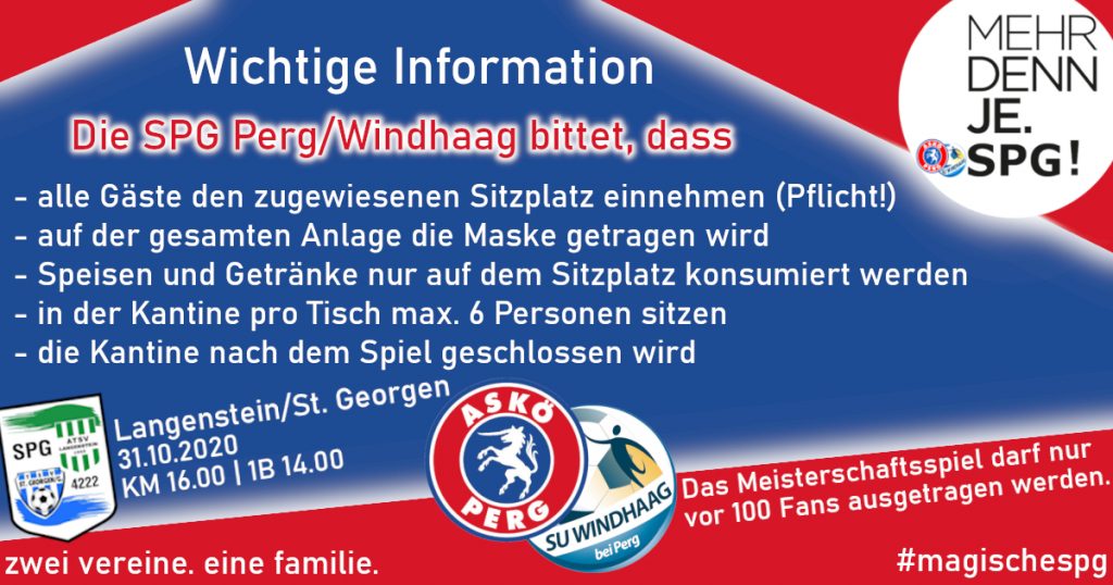 Information zum Spiel gegen Langenstein/St. Georgen